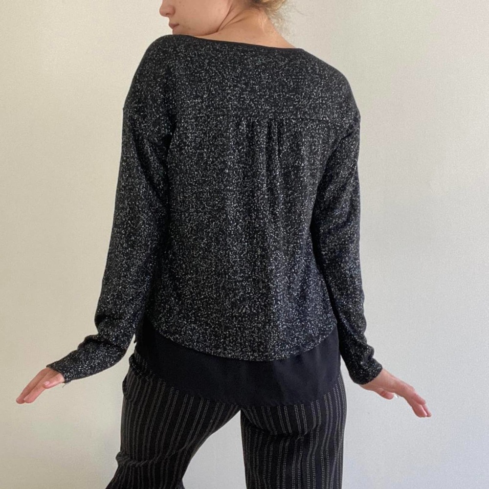 Shiny black knit sweater brand sanctuary - Picture 2 of 4